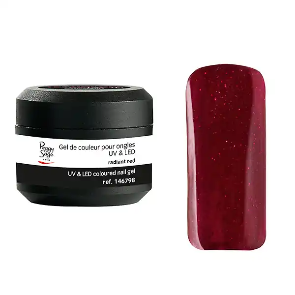 Farbiges UV & LED Gel mit Pailletten / Glitzer 5g dolly pretty Sichere Zahlung