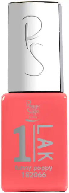 Peggy Sage 1-LAK 3 in 1 Gel Polish Glänzend 5 ml Black velours Kracherpreis