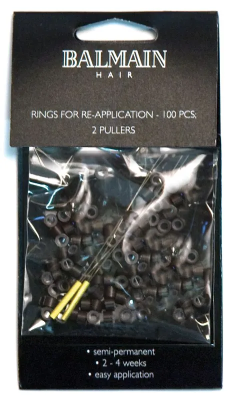 Soft Rings für Double Hair 100 Stück Brown Sichere Zahlung