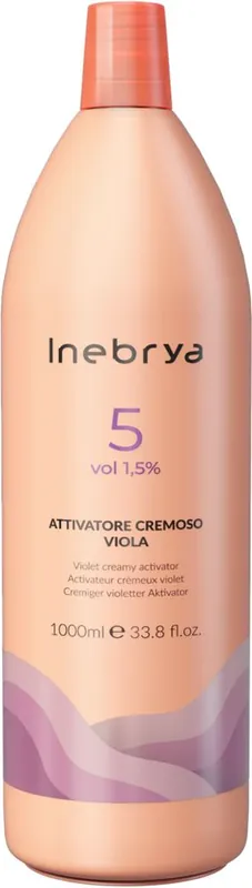 Inebrya Creme Oxyd mit violetten Pigmenten 1 Liter Creme Oxyd violett 1.5 % Neue Kollektion