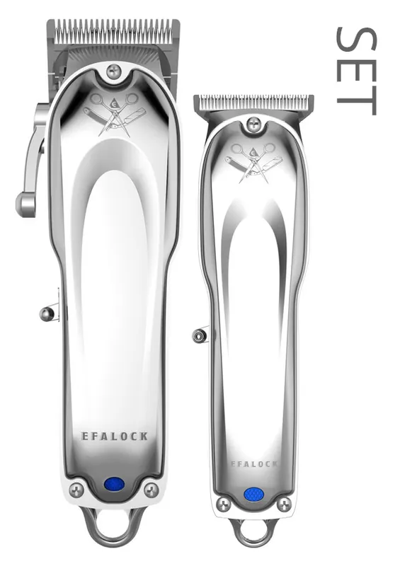 Top-Seller Efalock Set: Clipper + Trimmer Classic Style mit Kunststoffgehäuse
