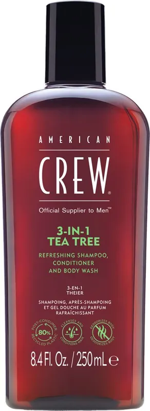 American Crew 3 in 1 Tea Tree Shampoo Zertifiziert