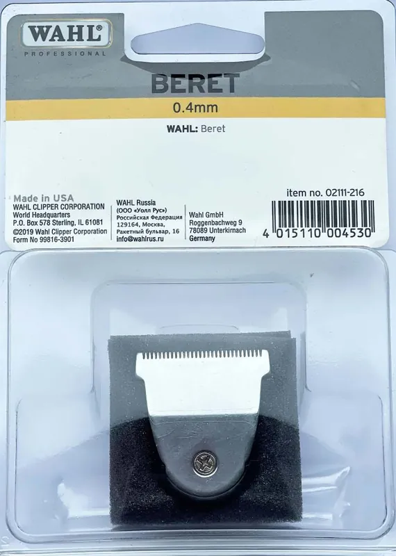 Wahl Schneidsatz für Beret Trimmer schwarz für Beret Stealth Neu Im Sortiment