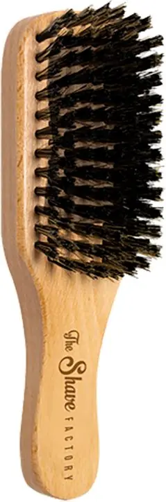 Garantierte Lieferung The Shave Factory Fade Beard Hair Brush (zum Schmutz entfernen am Bart) dark (schwarz)