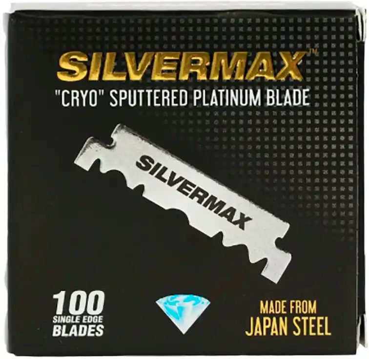 Markenprodukt Silvermax Single Edge Rasierklingen 100 Stück (Einzelklinge)