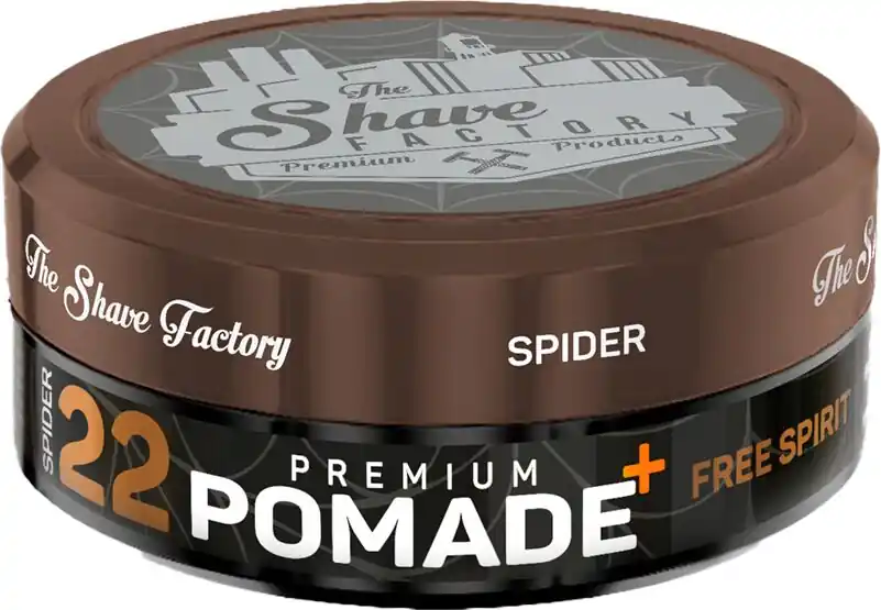 The Shave Factory Premium Pomade Free Spirit 22 150ml (Spider) Must-Have
