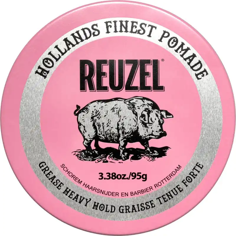 Zertifiziert Reuzel Pomade Grease Pink (für starken Halt)