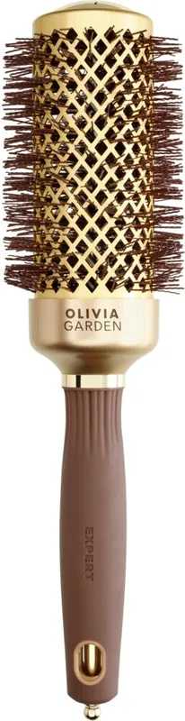 Bestpreis Olivia Garden Expert Blowout Shine Wavy Bristles Rundbürste gold - braun