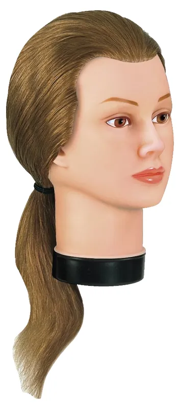 Bergmann Frisierkopf Echthaar Teeny 30-35cm blond Begrenztes Angebot