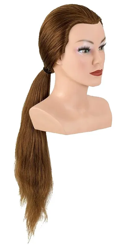 Bergmann Frisierkopf Echthaar Lady Long 60cm blond Abverkauf