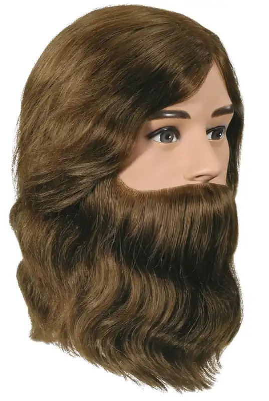 Frisierkopf Echthaar Boy mit Bart Begrenztes Angebot
