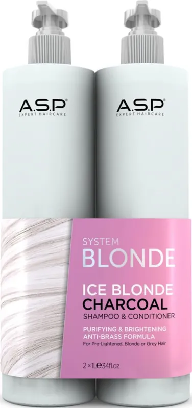 A.S.P System Blonde Ice Blonde Duopack (1000 ml Shampoo + Conditioner) Aktuell