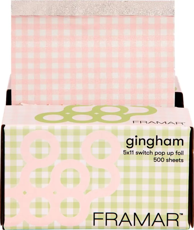 Meistverkauft Framar Pop Up Foil Gingham Switch 500 Blatt Strähnenfolie