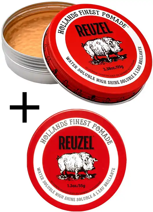 Nur Heute Reuzel Hollands Finest Pomade Road Trip Sets: 95g Pomade + 35g GRATIS Pomade Blue