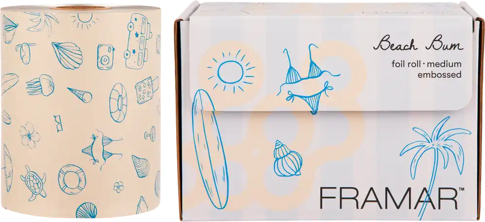 Bestpreis Framar Embossed Roll Beach Bum 97 m Strähnenfolie