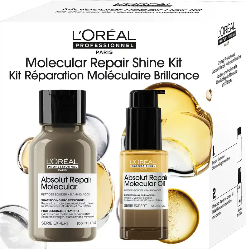 Nur Heute Loreal Professionnel Serie Expert Absolut Repair Molecular Set: Shampoo +Oil