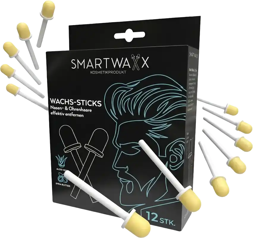 Smartwaxx Sticks (zum Entfernen von Nasen- und Ohrenhaaren) 12 Stück Ausverkauf