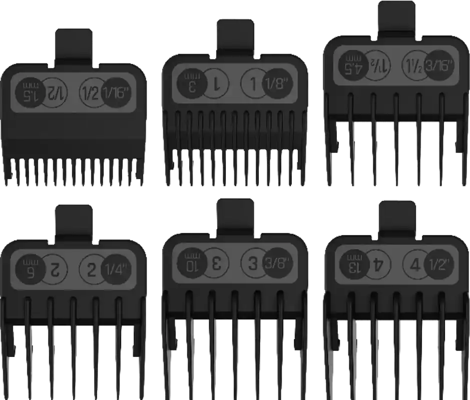 Meistverkauft JRL Professional Aufsteckkämme 6 Stück (für alle JRL Clipper)