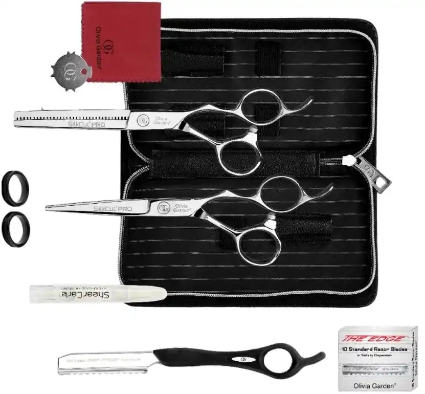 Geprüft Olivia Garden Silkcut PRO Silver Friseurscherenset