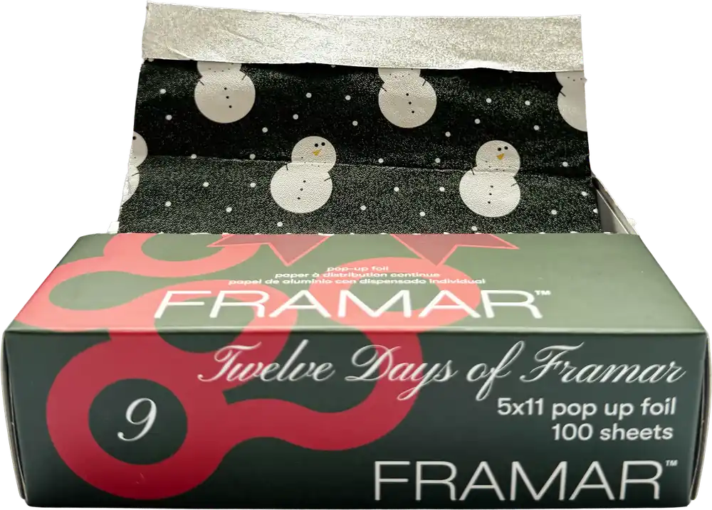 Framar Strähnenfolie 100 Blatt (Christmas-Edition) Bow & Mistletoe Neu Im Sortiment