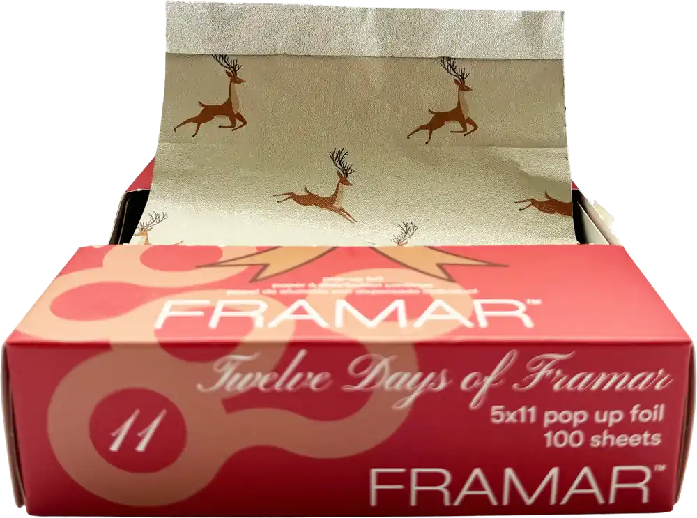 Versand Am Gleichen Tag Framar Strähnenfolie 100 Blatt (Christmas-Edition) Bow & Mistletoe