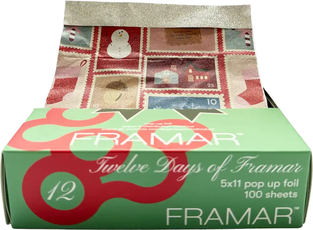 Super-Preis Framar Strähnenfolie 100 Blatt (Christmas-Edition) Bow & Mistletoe