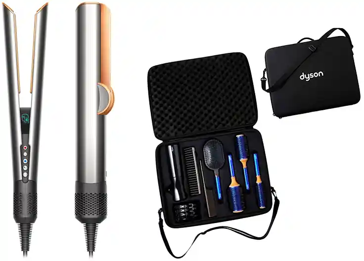 Sichere Zahlung Dyson Airstrait Haarglätter Nickel/Kupfer + Brush Kit