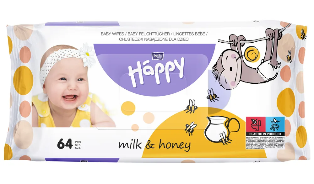 Angebot Bella Happy Feuchttücher Milch & Honig (64 Stück NF)