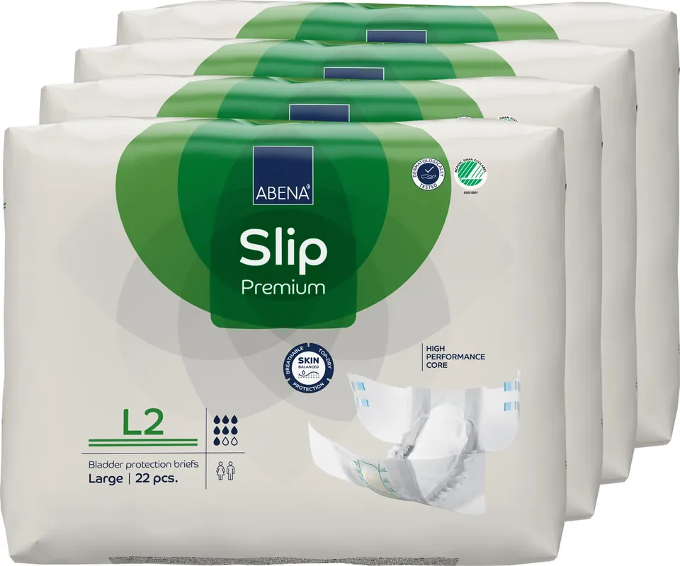 ABENA Slip Premium Gr. L2 - Inkontinenzwindeln (4x22 Stück) Preiswert