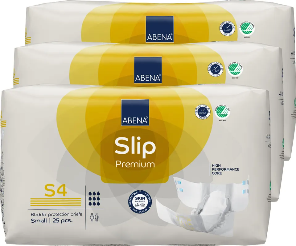 ABENA Slip Premium Gr. S4 - extra saugstarke Windeln (3x25 Stück) Rabatt