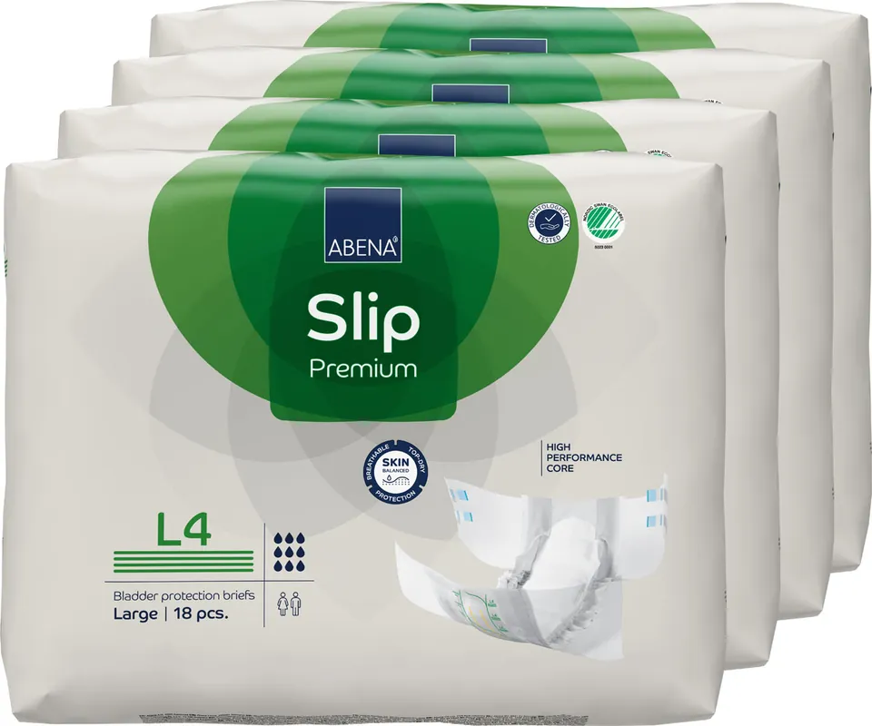 Schnäppchen ABENA Slip Premium Gr. L4 - extra saugstarke Windeln (4x18 Stück)