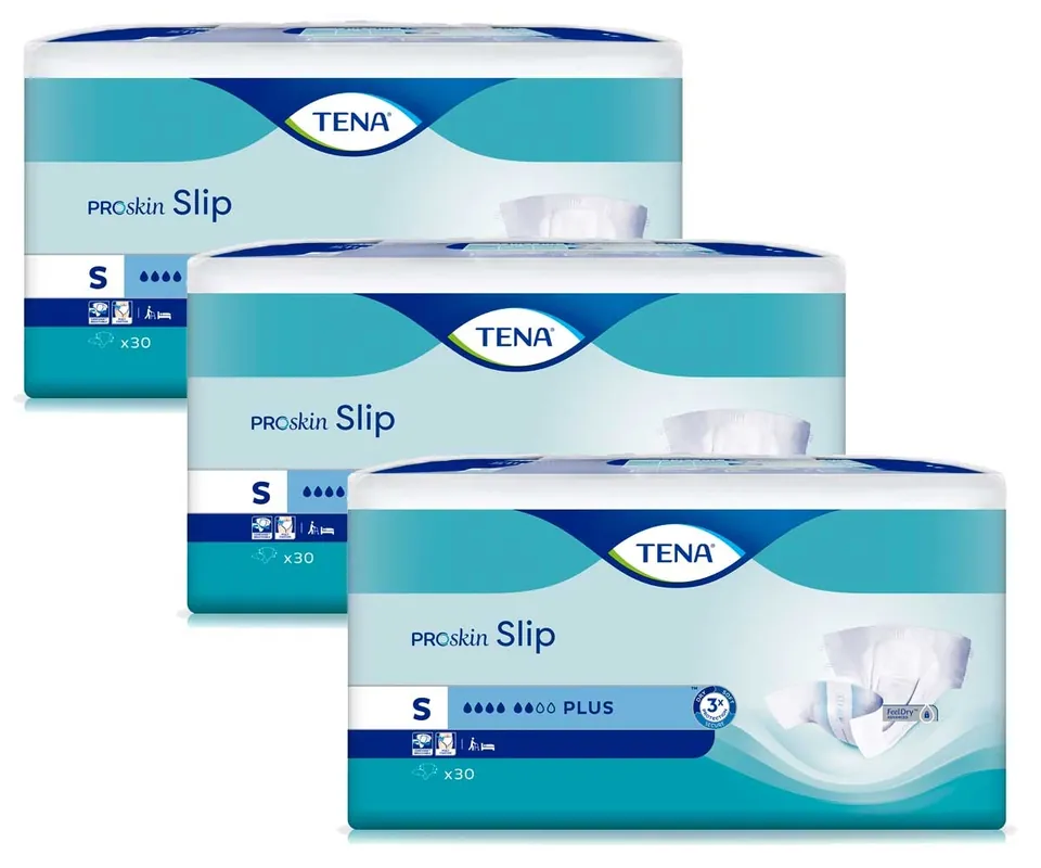Kracherpreis TENA Slip PLUS - Inkontinenzwindeln - SMALL (3x30) 90 Stück