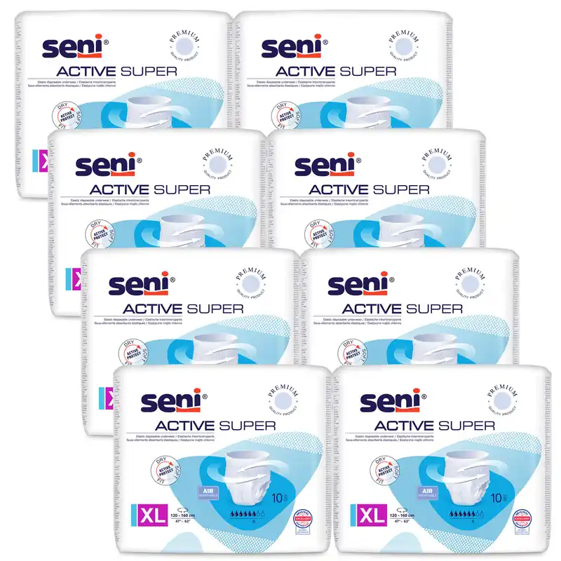 Garantierte Lieferung SENI Active SUPER - Inkontinenz-Pants EXTRA LARGE | 8x10 (80) Stück
