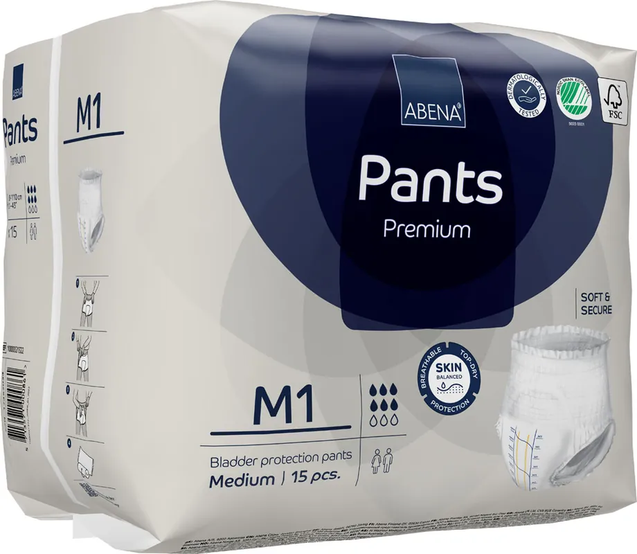 Rabatt ABENA Pants Premium Medium (M1) 15 St. Packung