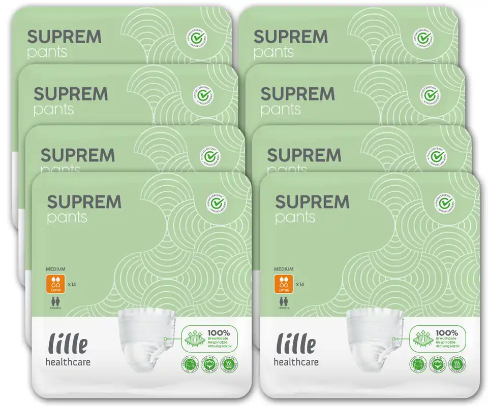 LILLE Suprem Pants - EXTRA - (Inkontinenzslip) Gr. Medium (8x14) 112 Stück Sofort Bestellen