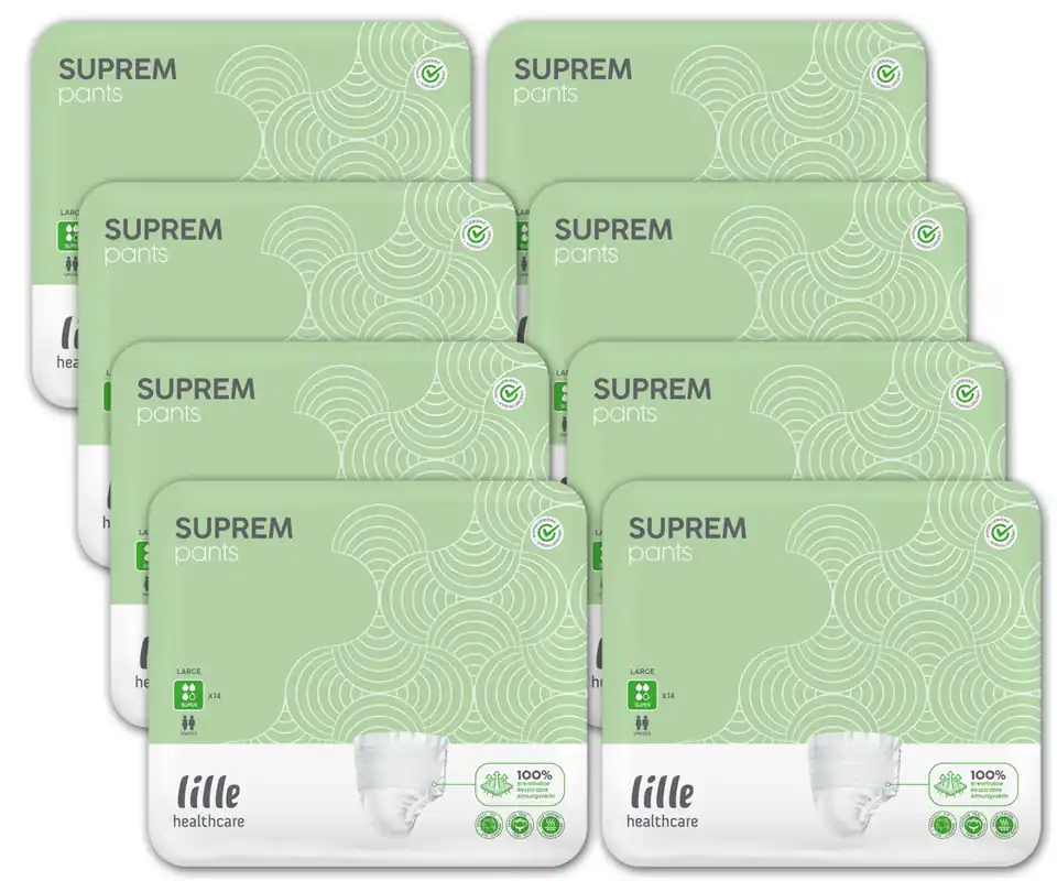 LILLE Suprem Pants - SUPER - (Inkontinenzslip) Gr. Large (8x14) 112 Stück Expressversand