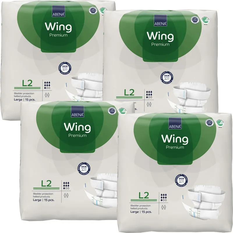 Highlight ABENA WING Large L2 - Inkontinenz-Vorlage mit Gürtel - 4x15 Stück