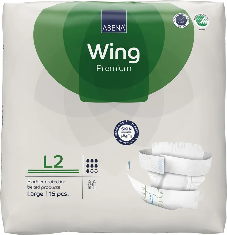 ABENA WING Large L2 - Inkontinenz-Vorlage mit Gürtel - 15 Stück Einzelpack Top-Angebot
