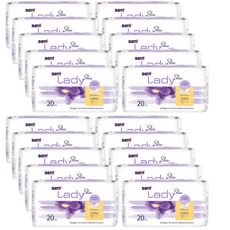 SENI Lady Slim MINI - 230ml Saugleistung - 20 x 20 Stück Finale Aktion