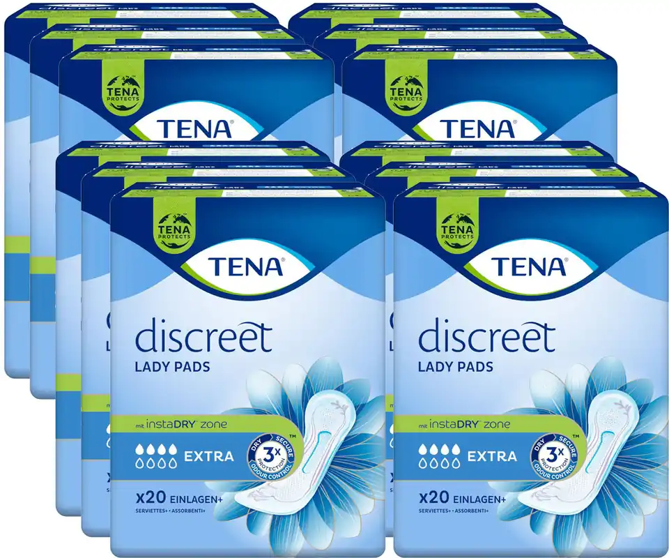 TENA Lady Discreet - EXTRA - Einlagen (12x20 Stück) Kracherpreis