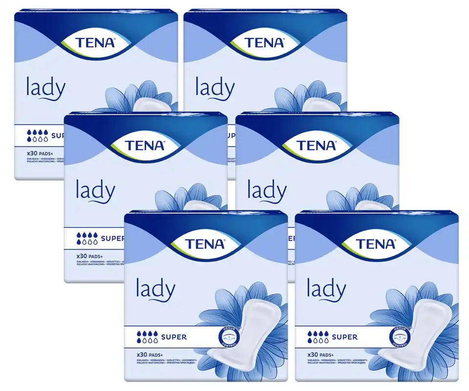 TENA Lady SUPER - Blasenschwäche Einlagen (6x30 Stück) Angebot
