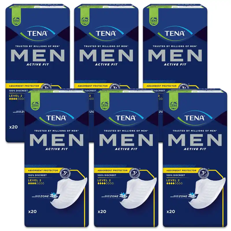 Sonderangebot TENA Men Active Fit Level 2 - Herreneinlagen - (6x20 Stück)