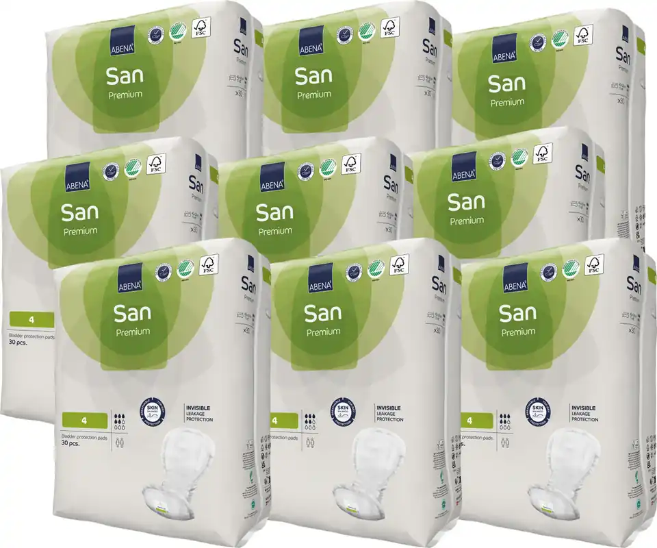 ABENA San PREMIUM 4 - luftdurchlässige Einlagen - 800ml (9x30 Stück) Angebot