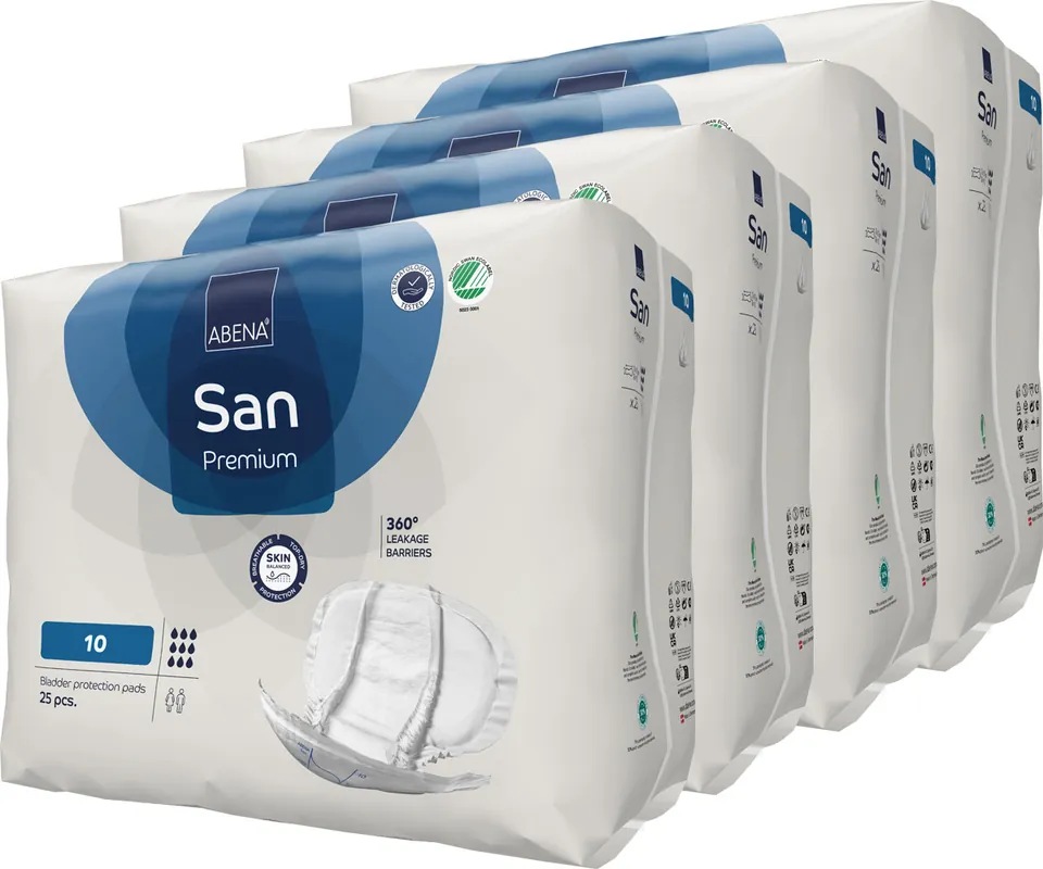 Preisknaller ABENA San PREMIUM 10 - Inkontinenz Vorlagen - 2.800ml (4x25 Stück)