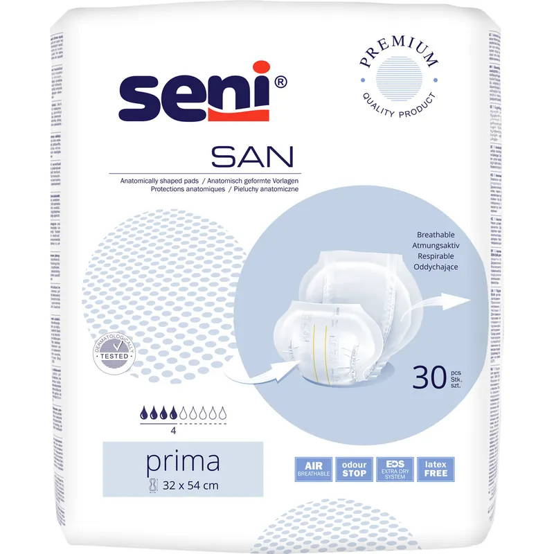 Neue Kollektion Seni SAN PRIMA - anatomische Vorlagen (30 St. Einzelpack)