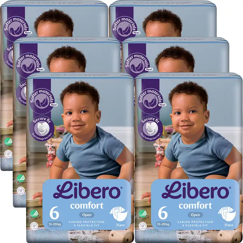 Echt Libero Comfort Fit Gr. 6 Junior 13-20Kg (6x21 Stück)