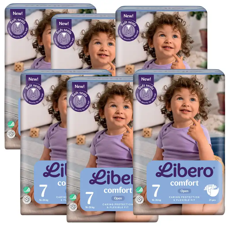 Neu Libero Comfort Fit Gr. 7 XL 16-26Kg (6x20 Stück)