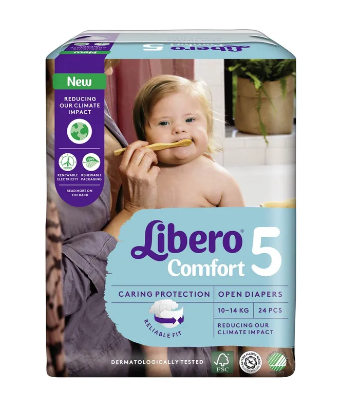Markenware Libero Comfort Fit Gr. 5 Maxi PLUS 10-14Kg (24 St. Einzelpack)