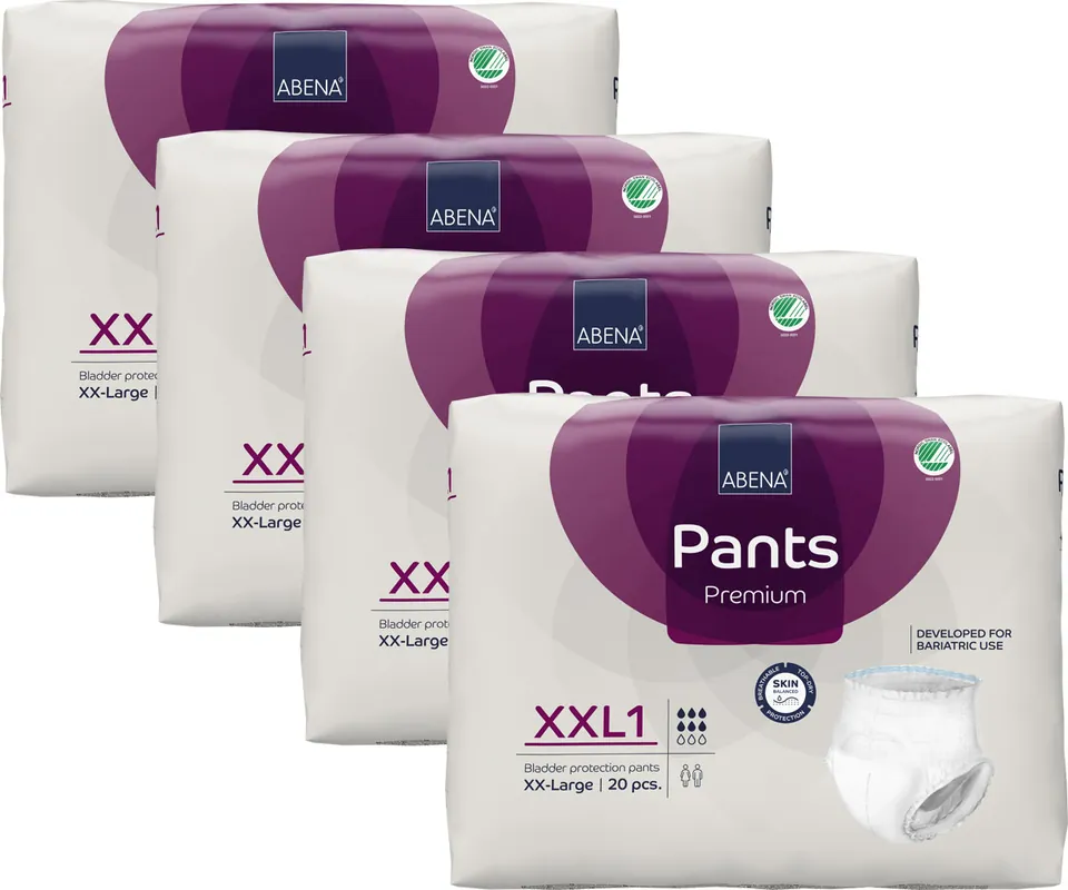 ABENA Pants XXL1 Bariatric - Hüftumfang 153-203 cm - 4x20 (80 Stück) Kracherpreis