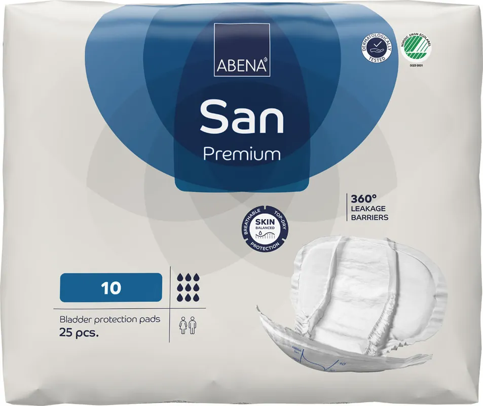 ABENA San PREMIUM 10 - Inkontinenz Vorlagen - 2.800ml (25 St. Packung) Top-Preis